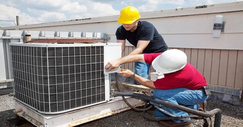 installation heating and cooling units