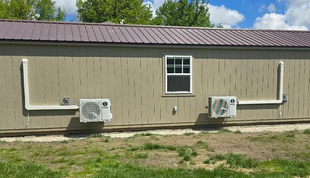 minisplit heat pump systems installed in ranch home in Hillsboro IL